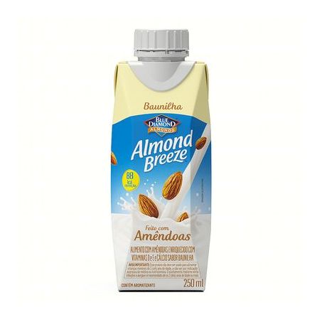 LEITE DE AMENDOAS ALMOND BREEZE BAUNILHA 250ML