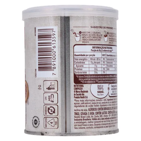 Cappuccino Solúvel Nescafé Tradicional Lata 180gr 360-21