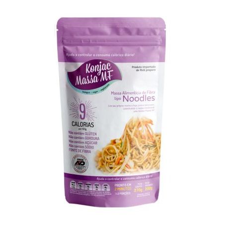 Macarrão konjac noodles massa fit s/g 270g pouch