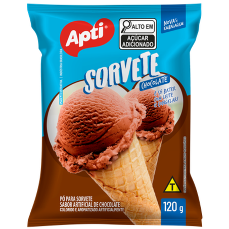 PO SORVETE APTI 120G CHOCOLATE