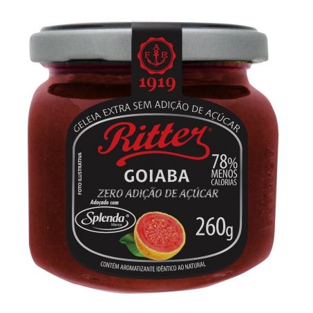 Geléia de Goiaba Ritter Zero Acucar Vidro com  260G
