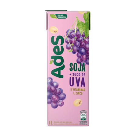 Bebida de Soja Ades Tradicional Uva 1L