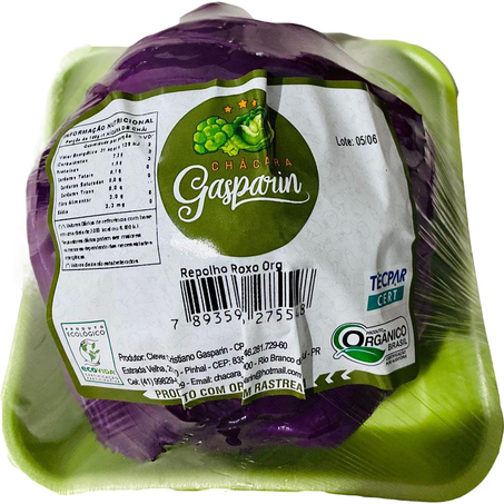 Repolho Roxo Gasparin 250g - Orgânico