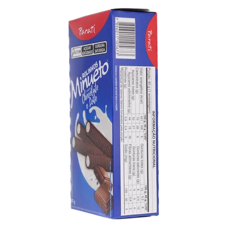Wafer Parati Rolinho Chocolate e Leite 40g 360-6