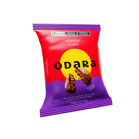 Alfajor Creme de Avelã Odara 45g