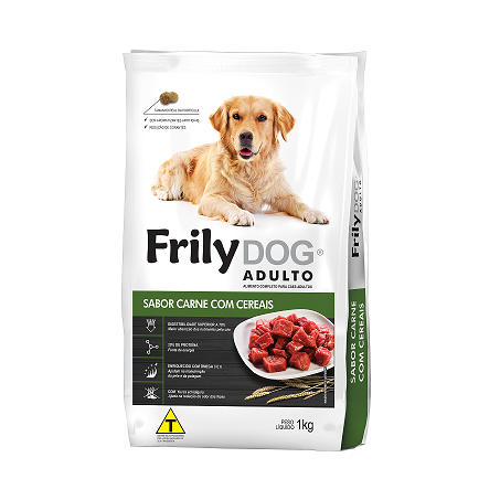 RAÇÃO FRILY 1KG DOG CARNE CEREAIS