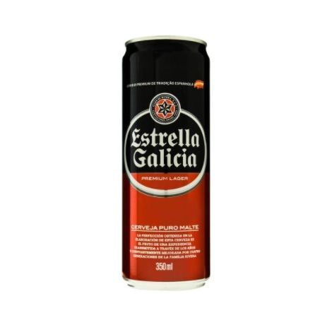 Cerveja lager puro malte estrella galicia 350ml