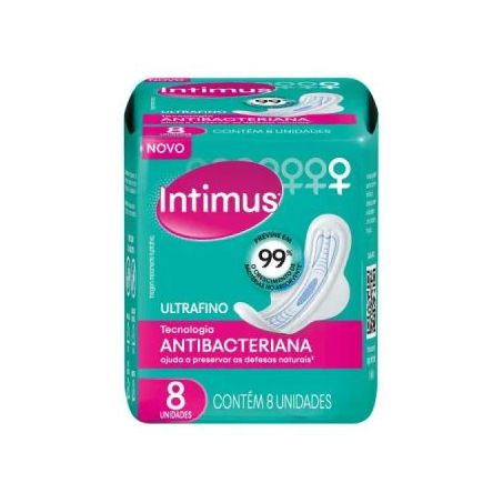 ABSORV INTIMUS C/8 C/A ANTIBACTER ULTRAFINO