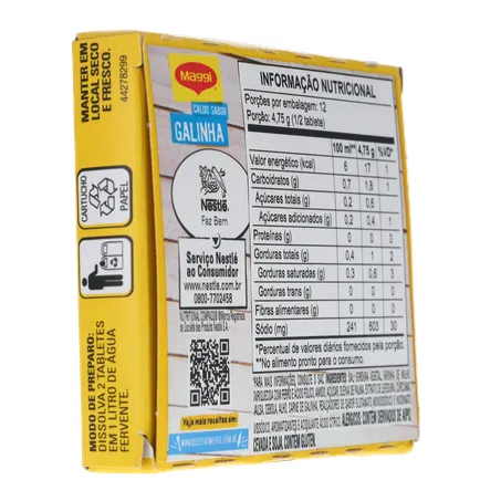 Caldo Maggi Equilibrium Galinha Tablete 57G 360-13