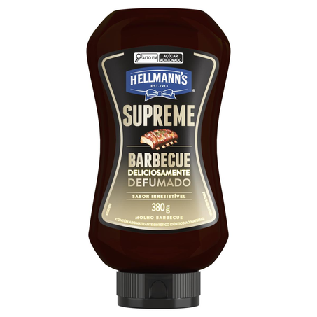 Molho Hellmanns 380g - Supreme - Barbecue Defumado - Squeeze