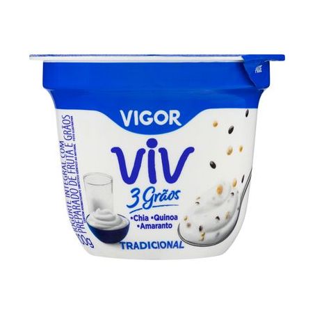 IOGURTE VIGOR VIV 3 GRÃOS TRADICIONAL POTE 100G