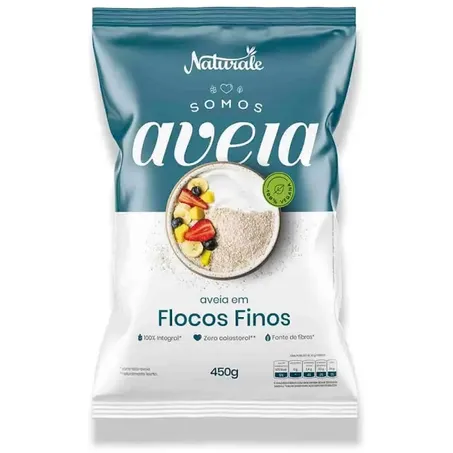 AVEIA NATURALE FLOCOS FINOS 450G