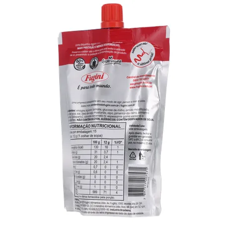 MOLHO FUGINI BARBECUE SACHET 180G 360-20