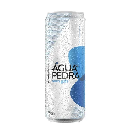 Agua mineral agua da pedra s/gas lata 350ml