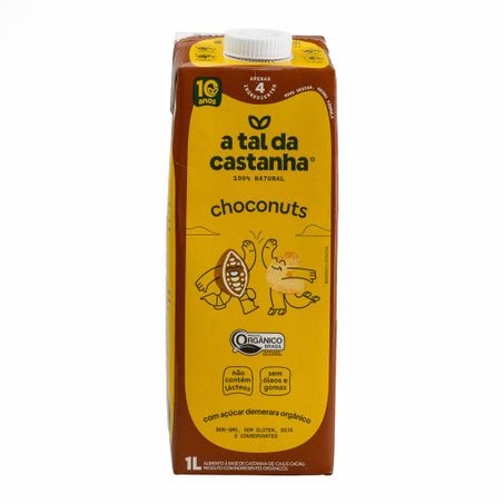 BEBIDA DE CASTANHA CHOCONUTS ORGÂNICO 1L A TAL DA CASTANHA