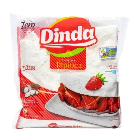 Massa pronta para tapioca branca dinda 400g