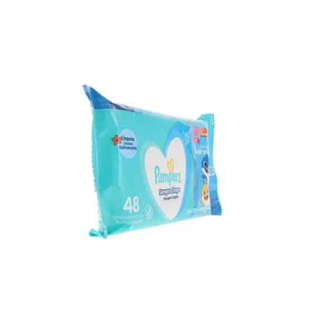 Lenços Umedecidos Pampers Sempre Limpo Baby Shark Pacote 48un 360-30