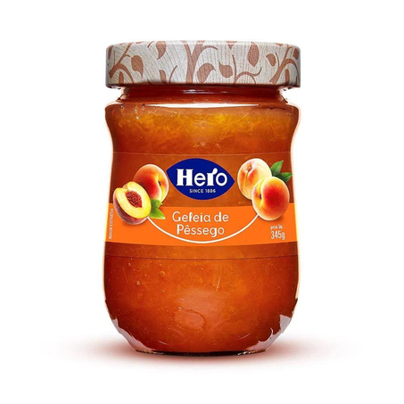GELEIA HERO 345G PESSEGO 