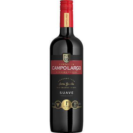 Vinho Campo Largo 750ml - Tinto - Suave