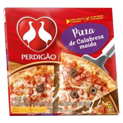 Pizza calabresa moida perdigão 460g