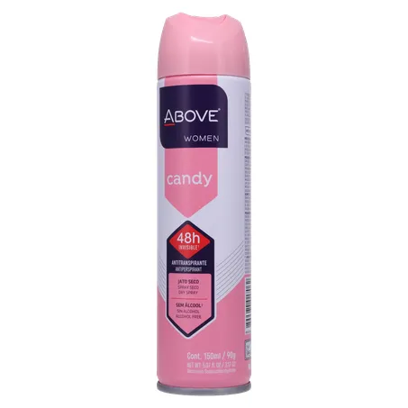 DESODORANTE ABOVE AEROSSOL WOM CANDY 150ML 360-2