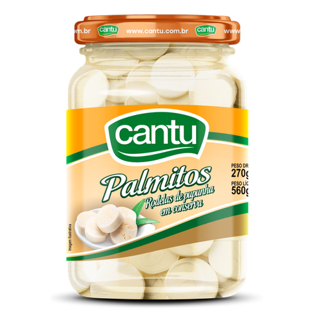 Palmito Cantu 270g Rodela