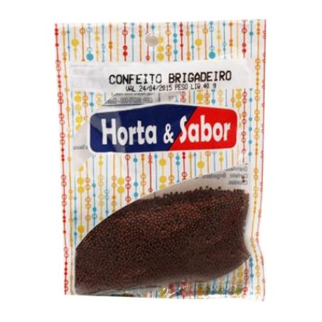 Confeito granulado escuro horta & sabor 40g