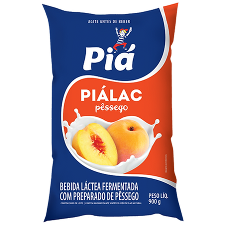 BEBIDA LÁCTEA PIALAC SC PÊSSEGO 900G