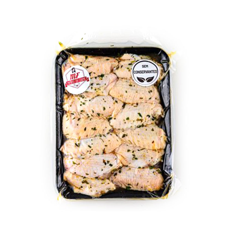 Meio da Asa Frango Temperado Kg