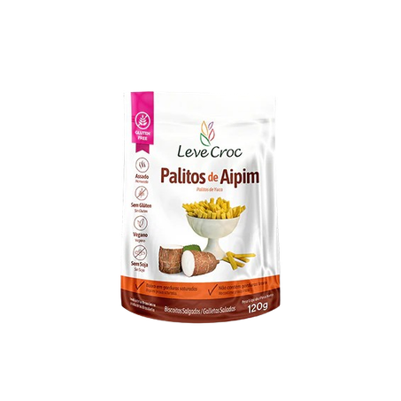 PALITOS DE AIPIM LEVE CROC 120 G                  