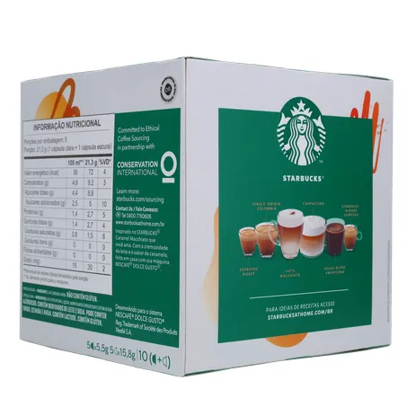 CAFÉ CÁPSULAS STARBUCKS CARAMEL MACCHIATO C/10 UN 360-23