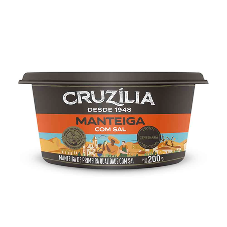 Manteiga Cruzília com Sal 200G Lata