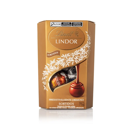 Choc Lindt Lindor 75g Bombom Sortidos