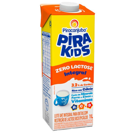 Leite uht pirakids 1l zero lactcose tampa e rosca