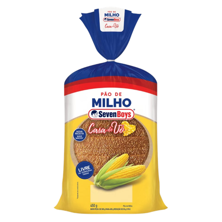 Pão Seven Boys Casa De Vó Milho Pacote 450g 
 