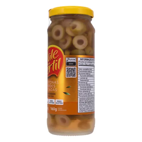 Azeitona Verde Vale Fértil Fatiada Vd 160g 360-6