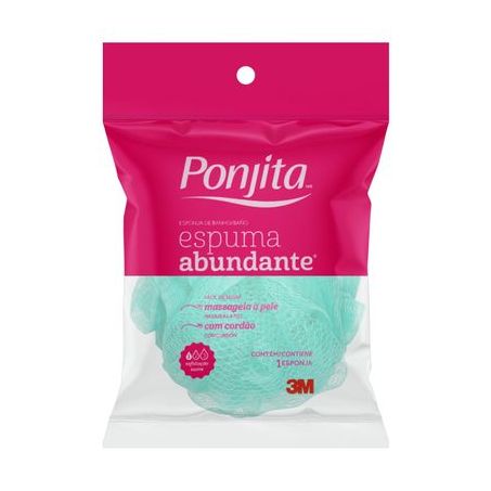 Esponja banho ponjita luxo 3m