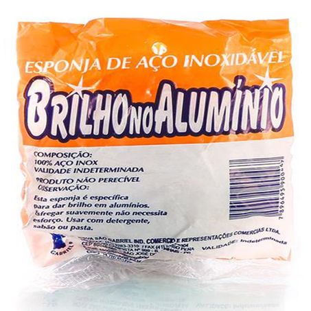 ESPONJA  DE AÇO BRILHO NO ALUMINIO 10G
