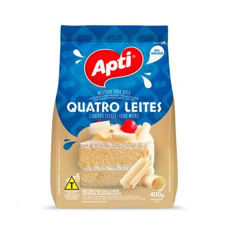 Mistura para Bolo Apti Quatro Leites Sachê 400gr