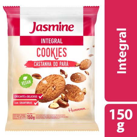 BISCOITO COOKIE INTEGRAL CASTANHA-DO-PARÁ JASMINE