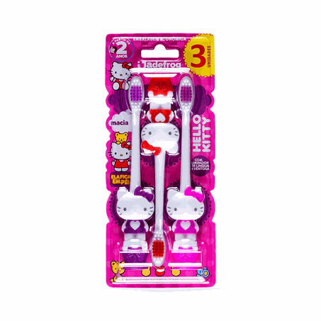ESCOVA DENTAL HELLO KITTY JADEFROG C/3