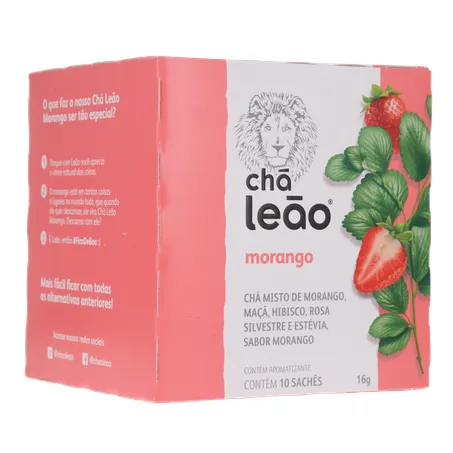 Chá Leão Morango Sachê 10UN 360-33