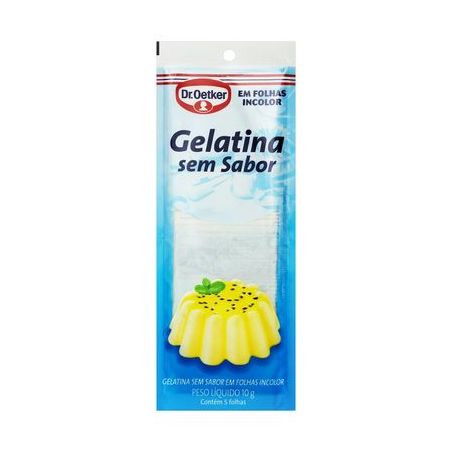 GELATINA DR.OETKER FOLHAS 10G S/SAB