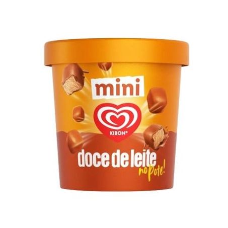 Sorvete kibon 184g mini doce de leite