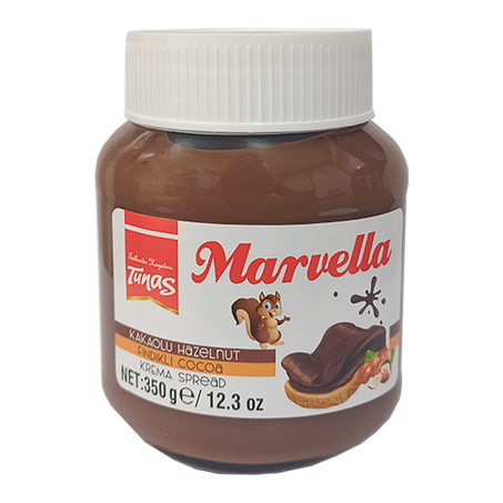 Creme de avelã com chocolate turco tunas com cacau 350g