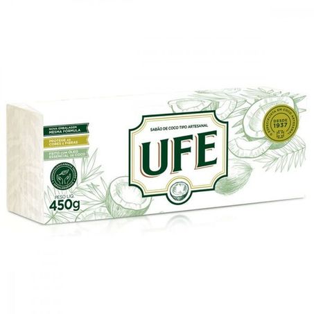 Sabão Barra Ufe Coco C/5 450g