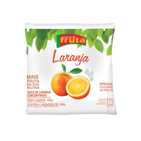POLPA MAIS FRUTA 400G LARANJA