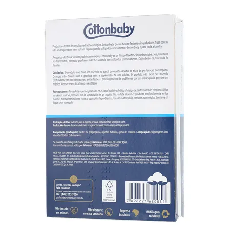 HASTE FLEXÍVEL COTTONBABY CX 150UN 360-20