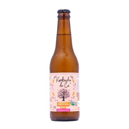 Bebida Kombucha Da Cá Tangerina Com Pimenta Rosa 365ml