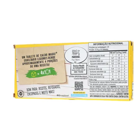 Caldo maggi legumes men.sodio 114g 360-20